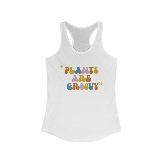 Plants Are Groovy Women's Racerback Tank