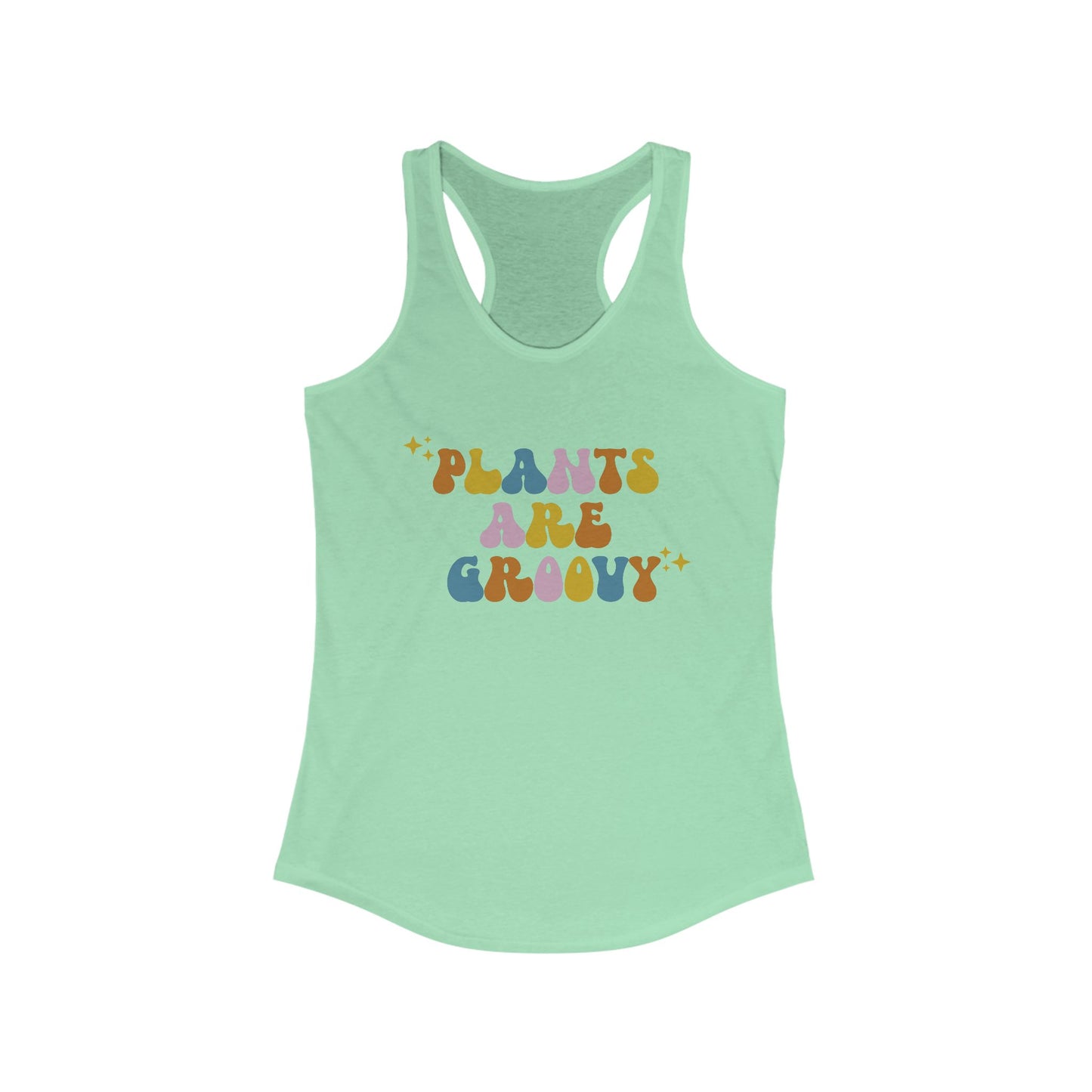 Plants Are Groovy Women's Racerback Tank