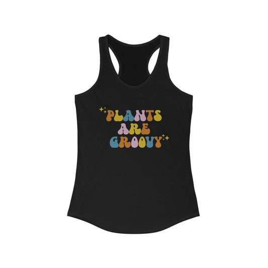 Plants Are Groovy Women's Racerback Tank