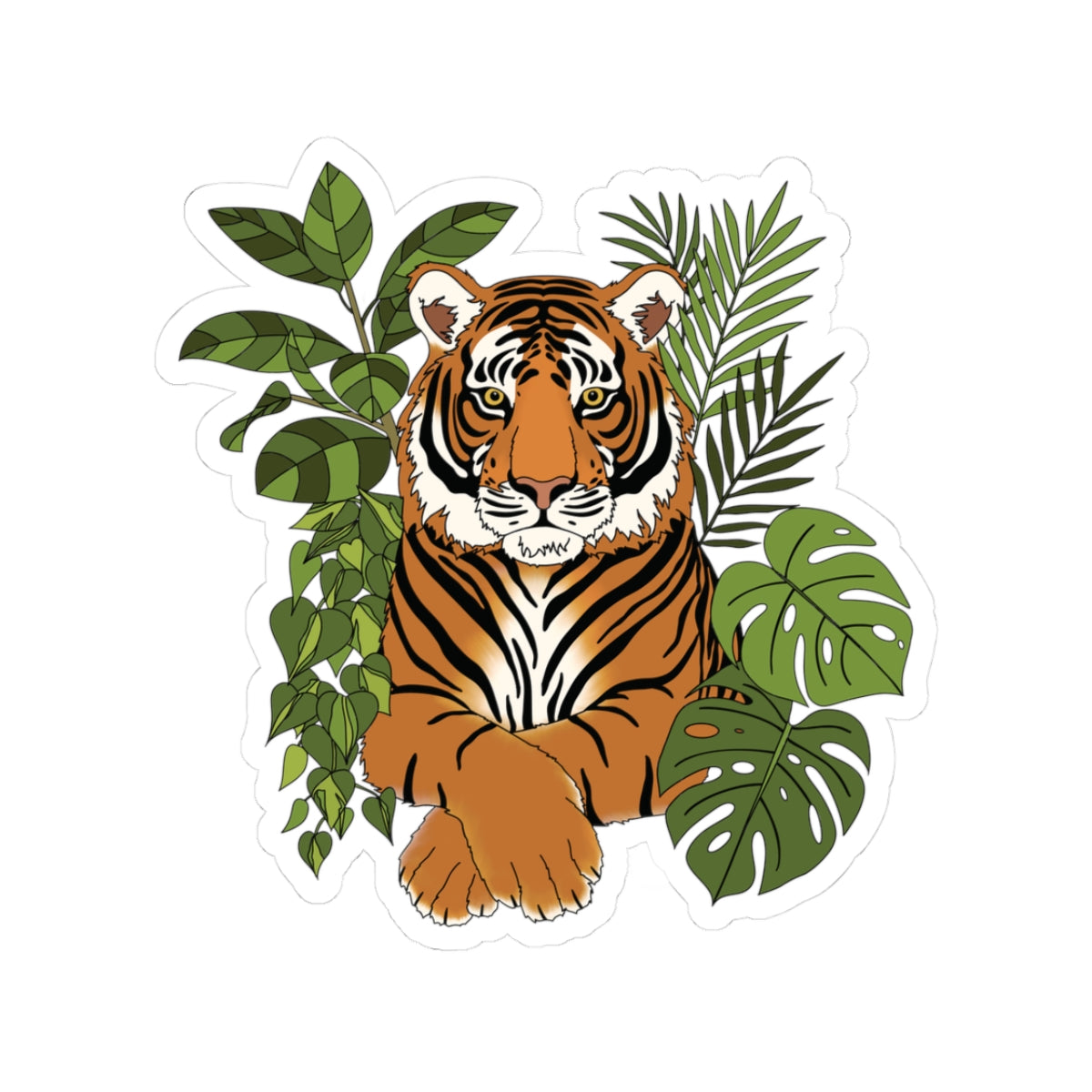 Jungle Tiger Vinyl Sticker