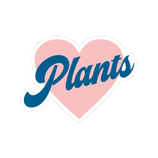 Heart Plants Vinyl Sticker