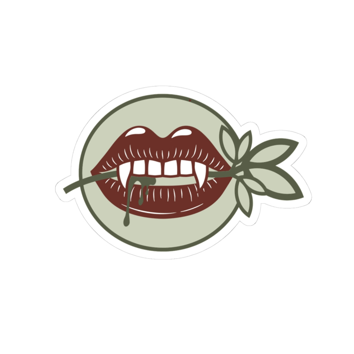 Plant Vampire Vinyl Sticker